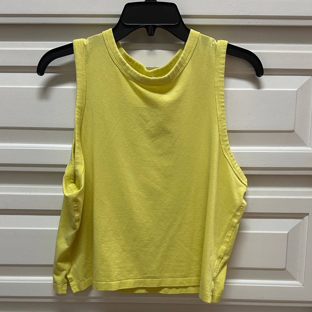 Lululemon Athletica cotton Yellow Muscle Tee